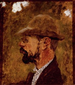Portrait of the painter Henri de Toulouse Lautrec (profile)