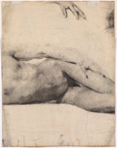 Reclining Male Nude (verso) by Edouard Vuillard
