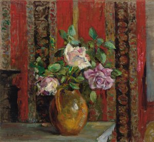 Roses in a Pitcher