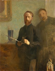 Self-Portrait with Waroquy by Edouard Vuillard
