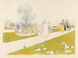 The Tuileries Garden, published 1896 by Edouard Vuillard