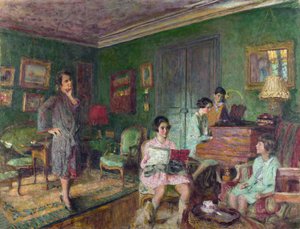 Madame Andre Wormser and her Children (1927) by Edouard Vuillard