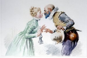Bluebeard and his seven wives (illustration by Edouard de Beaumont)