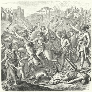 Invasion of Roman Territory by the Cimbri, Late 2nd Century BC by Eduard Bendemann