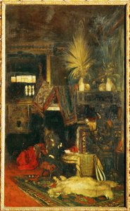 Painter Hans Makart in His Studio by Eduard Charlemont