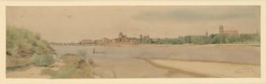 View of Thorn with the Vistula by Eduard Gaertner