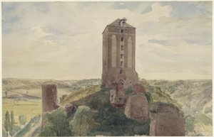 Roggenhausen Castle by Eduard Gaertner