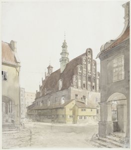 The Town Hall in Heilsberg by Eduard Gaertner