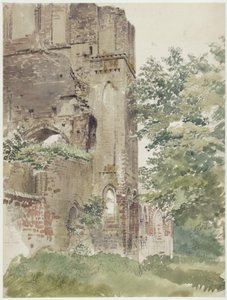 Lehnin Monastery with a Portal by Eduard Gaertner