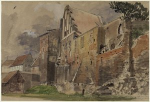 Ruins of the Old Junkerhof in Thorn by Eduard Gaertner