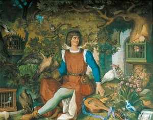 Portrait of Walther von der Vogelweide, from the Tannhauser Saga by Eduard Ille