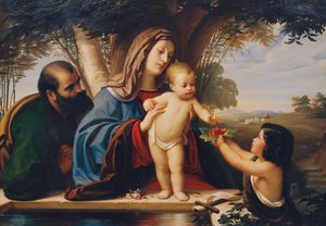 Holy Family with John the Baptist by Eduard Jakob von Steinle