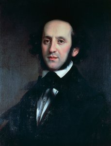 Portrait of the Composer and Conductor Felix Mendelssohn by Eduard Magnus