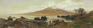 Mount Vesuvius by Eduard Peithner von Lichtenfels