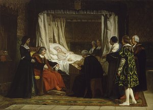 Queen Isabella I of Castile Dictating Her Last Will and Testament