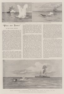 HMS Crescent, Commanded by HRH the Duke of York, at Sea by Eduardo de Martino