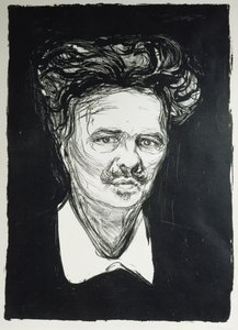 August Strindberg by Edvard Munch