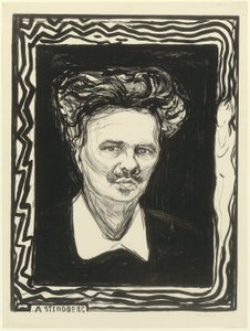 August Strindberg by Edvard Munch
