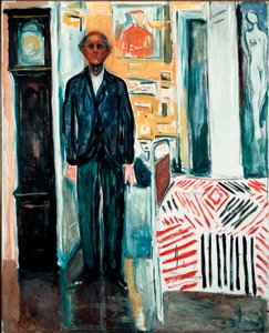 Between the Bed and the Clock by Edvard Munch