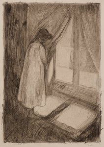 The Girl at the Window by Edvard Munch