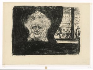 Henrik Ibsen in the Café of the Grand Hotel by Edvard Munch