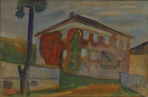 House with Red Virginia Creeper by Edvard Munch