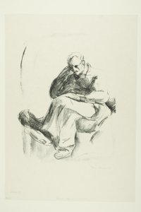 Seated Man by Edvard Munch