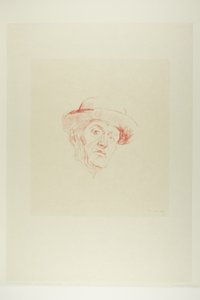Self-Portrait with Hat I by Edvard Munch