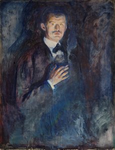 Self Portrait with Cigarette by Edvard Munch