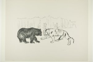 The Tiger and the Bear by Edvard Munch