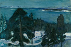 Winter Night by Edvard Munch