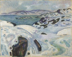 Winter on the Fjord by Edvard Munch