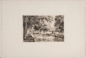 By the Mill Stream by Edvard Petersen