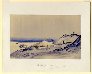 Hut Point, 1911 by Edward Adrian Wilson