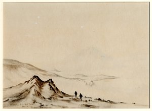 Mount Erebus from Hut Point, 1901-04 by Edward Adrian Wilson