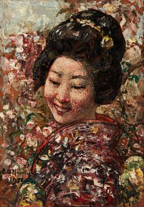 Japanese Girl by Edward Atkinson Hornel