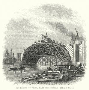 Centering of Arch, Waterloo Bridge by Edward Blore