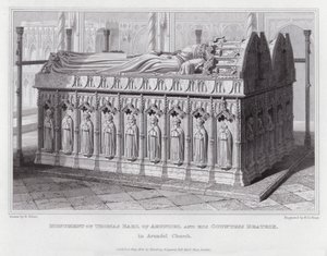 Monument of Thomas Earl of Arundel and his Countess Beatrix, in Arundel Church by Edward Blore