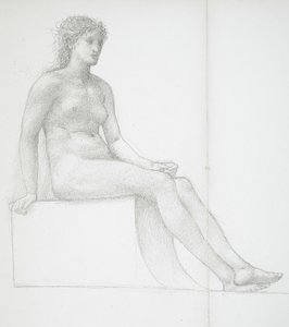 Legs of Female Nude by Edward Burne-Jones