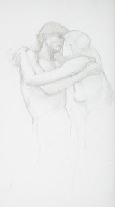 Nude Couple Embracing
