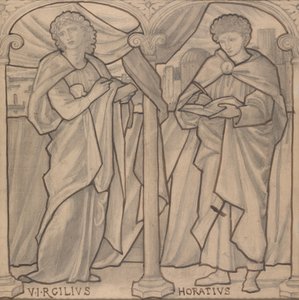 Preparatory Design for a Stained Glass Window, Virgil and Horace by Edward Burne-Jones