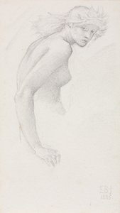 Study of a Female Figure by Edward Burne-Jones