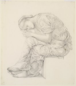 The Lament - Study for the Figure on the Right by Edward Burne-Jones