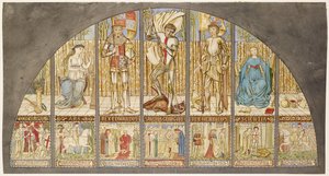 Wars of the Roses - Edward IV, Henry VI, St George with Allegory