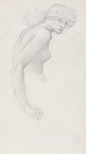 Study of a Female Figure by Edward Burne Jones