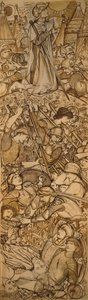 The Battle of Beth-Horon - Joshua Commanding the Sun and Moon to Stand Still by Edward Burne Jones