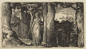The Lady with the Rooks by Edward Calvert