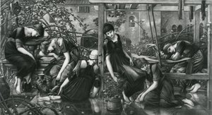 The Garden Court, from the Briar Rose Series by Edward Coley (after) Burne Jones