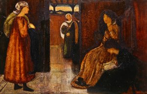 Interior with Figures by Edward Coley Burne Jones