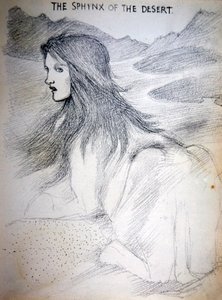 Sphinx of the Desert by Edward Coley Burne Jones